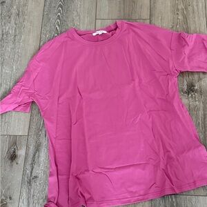 Pink Crew Neck T-Shirt